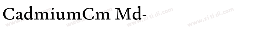 CadmiumCm Md字体转换
